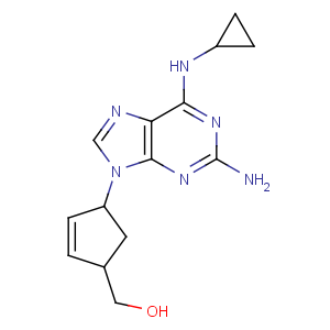 CAS No:136470-78-5;136777-48-5 [(1S,<br />4R)-4-[2-amino-6-(cyclopropylamino)purin-9-yl]cyclopent-2-en-1-yl]<br />methanol