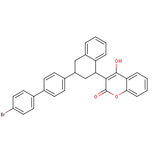 CAS No:56073-10-0;66052-95-7 3-[3-[4-(4-bromophenyl)phenyl]-1,2,3,<br />4-tetrahydronaphthalen-1-yl]-4-hydroxychromen-2-one