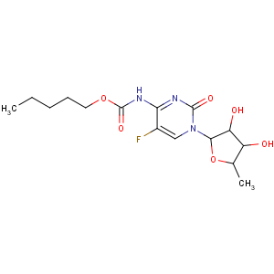 CAS No:154361-50-9;158798-73-3 pentyl<br />N-[1-[(2R,3R,4S,5R)-3,<br />4-dihydroxy-5-methyloxolan-2-yl]-5-fluoro-2-oxopyrimidin-4-yl]carbamate