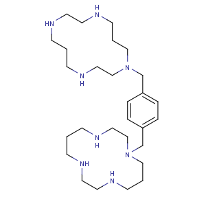 CAS No:110078-46-1;155148-32-6 1-[[4-(1,4,8,11-tetrazacyclotetradec-1-ylmethyl)phenyl]methyl]-1,4,8,<br />11-tetrazacyclotetradecane