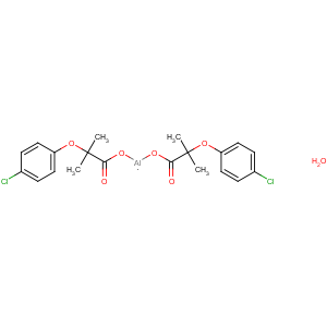 CAS No:24818-79-9;882-09-7 bis[[2-(4-chlorophenoxy)-2-methylpropanoyl]oxy]aluminum