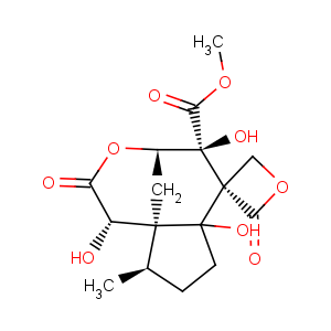 CAS No:10-10-6 methyl (1S,4R,5S,6R,9R,9aS)-1,5,6a-trihydroxy-9-methyl-2,2'-dioxooctahydrospiro[4,9a-methanocyclopenta[d]oxocine-6,3'-oxetane]-5-carboxylate