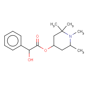 CAS No:100-91-4 Benzeneacetic acid, a-hydroxy-,1,2,2,6-tetramethyl-4-piperidinyl ester