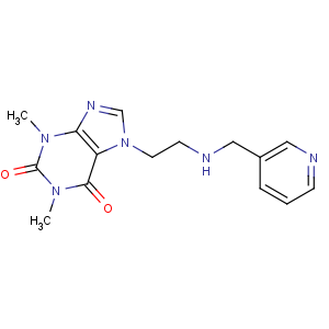 CAS No:10001-43-1 1,3-dimethyl-7-[2-(pyridin-3-ylmethylamino)ethyl]purine-2,6-dione