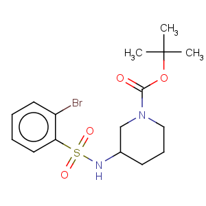 CAS No:1002360-22-6 S-3-(2-bromobenzenesulfonamido)-N-Boc-piperidine