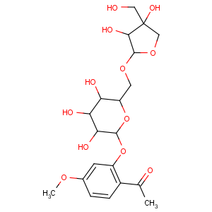 CAS No:100291-86-9 Ethanone,1-[2-[(6-O-D-apio-b-D-furanosyl-b-D-glucopyranosyl)oxy]-4-methoxyphenyl]-