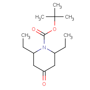 CAS No:1003843-30-8 tert-butyl (2R,6S)-2,6-diethyl-4-oxopiperidine-1-carboxylate