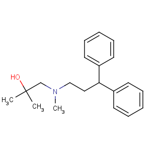 CAS No:100442-33-9 1-[3,3-diphenylpropyl(methyl)amino]-2-methylpropan-2-ol