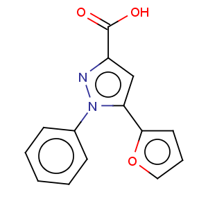 CAS No:100537-55-1 1H-Pyrazole-3-carboxylicacid, 5-(2-furanyl)-1-phenyl-