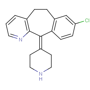 CAS No:100643-71-8 8-chloro-11-piperidin-4-ylidene-5,6-dihydrobenzo[1,2]cyclohepta[2,<br />4-b]pyridine
