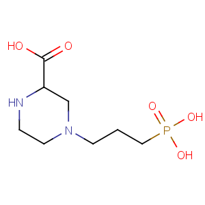 CAS No:100828-16-8 2-Piperazinecarboxylicacid, 4-(3-phosphonopropyl)-
