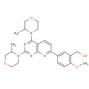 CAS No:1009298-09-2 [5-[2,4-bis[(3S)-3-methylmorpholin-4-yl]pyrido[2,<br />3-d]pyrimidin-7-yl]-2-methoxyphenyl]methanol