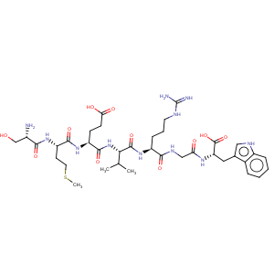 CAS No:100930-04-9 L-Tryptophan,L-seryl-L-methionyl-L-a-glutamyl-L-valyl-L-arginylglycyl- (9CI)
