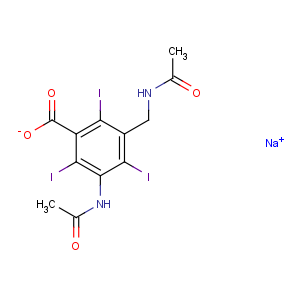 CAS No:10098-82-5 Benzoic acid,3-(acetylamino)-5-[(acetylamino)methyl]-2,4,6-triiodo-, sodium salt (1:1)