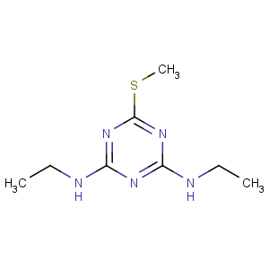CAS No:1014-70-6 2-N,4-N-diethyl-6-methylsulfanyl-1,3,5-triazine-2,4-diamine