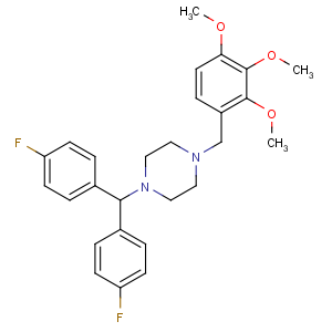 CAS No:101477-55-8 1-[bis(4-fluorophenyl)methyl]-4-[(2,3,<br />4-trimethoxyphenyl)methyl]piperazine