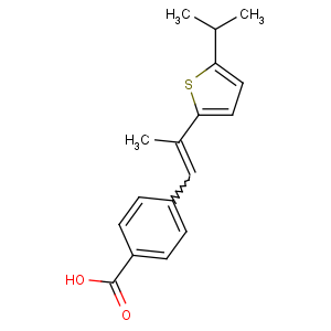 CAS No:101506-83-6 4-[(E)-2-(5-propan-2-ylthiophen-2-yl)prop-1-enyl]benzoic acid