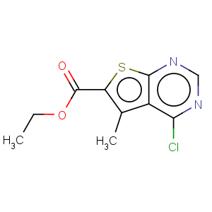 CAS No:101667-98-5 Thieno[2,3-d]pyrimidine-6-carboxylicacid, 4-chloro-5-methyl-, ethyl ester