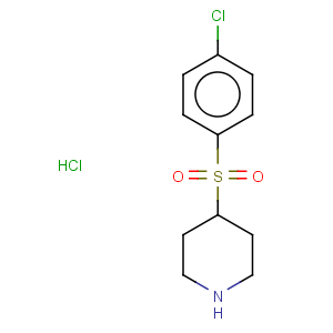 CAS No:101768-64-3 Piperidine,4-[(4-chlorophenyl)sulfonyl]-, hydrochloride (1:1)