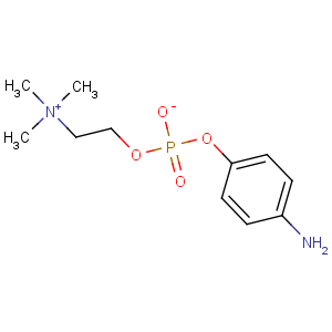CAS No:102185-28-4 Ethanaminium,2-[[(4-aminophenoxy)hydroxyphosphinyl]oxy]-N,N,N-trimethyl-, inner salt