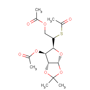 CAS No:10227-17-5 a-D-Glucofuranose,1,2-O-(1-methylethylidene)-5-thio-, triacetate (9CI)