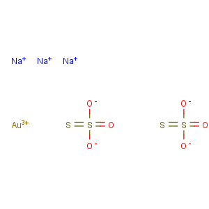 CAS No:10233-88-2 Thiosulfuric acid(H2S2O3), gold(1+) sodium salt (2:1:3)