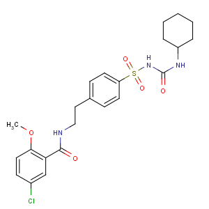 CAS No:10238-21-8 5-chloro-N-[2-[4-(cyclohexylcarbamoylsulfamoyl)phenyl]ethyl]-2-<br />methoxybenzamide
