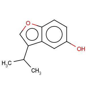 CAS No:102611-86-9 5-Benzofuranol,3-(1-methylethyl)-
