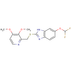 CAS No:102625-64-9 6-(difluoromethoxy)-2-[(3,<br />4-dimethoxypyridin-2-yl)methylsulfanyl]-1H-benzimidazole