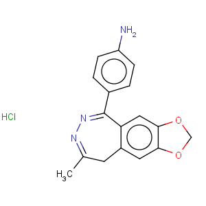 CAS No:102771-26-6 Benzenamine,4-(8-methyl-9H-1,3-dioxolo[4,5-h][2,3]benzodiazepin-5-yl)-