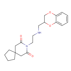 CAS No:102908-59-8 8-[2-(2,3-dihydro-1,<br />4-benzodioxin-3-ylmethylamino)ethyl]-8-azaspiro[4.5]decane-7,9-dione