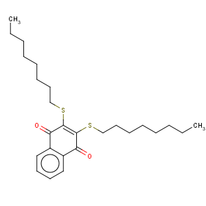 CAS No:103049-97-4 1,4-Naphthalenedione,2,3-bis(octylthio)-