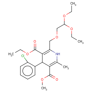 CAS No:103094-30-0 3-Ethyl-5-methyl-4-(2-chlorophenyl)-2-(2,2-diethoxy-ethoxymethyl)-6-methyl-1,4-dihydropyridine-3,5-dicarboxylate