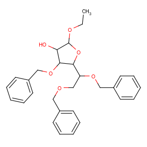 CAS No:10310-32-4 (3R,4R,5R)-5-[1,<br />2-bis(phenylmethoxy)ethyl]-2-ethoxy-4-phenylmethoxyoxolan-3-ol