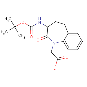 CAS No:103105-97-1 2-[3-[(2-methylpropan-2-yl)oxycarbonylamino]-2-oxo-4,<br />5-dihydro-3H-1-benzazepin-1-yl]acetic acid