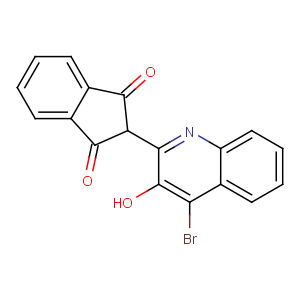 CAS No:10319-14-9 2-(4-bromo-3-hydroxyquinolin-2-yl)indene-1,3-dione
