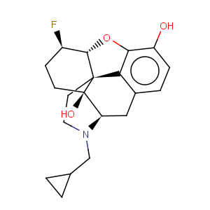 CAS No:103223-57-0 Morphinan-3,14-diol,17-(cyclopropylmethyl)-4,5-epoxy-6-fluoro-, (5a,6b)-