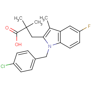 CAS No:103253-15-2 1H-Indole-2-propanoicacid, 1-[(4-chlorophenyl)methyl]-5-fluoro-a,a,3-trimethyl-