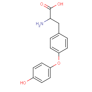 CAS No:1034-10-2 2-amino-3-[4-(4-hydroxyphenoxy)phenyl]propanoic acid