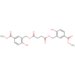 CAS No:103456-50-4 Butanedioic acid,bis[[2-hydroxy-5-(methoxycarbonyl)phenyl]methyl] ester (9CI)