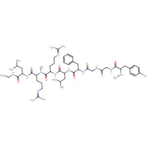 CAS No:103613-84-9 1-8-Dynorphin B(swine), N-methyl-7-(N2-methyl-L-arginine)-8-(N-ethyl-D-leucinamide)- (9CI)