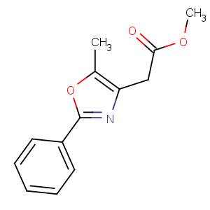 CAS No:103788-64-3 methyl 2-(5-methyl-2-phenyl-1,3-oxazol-4-yl)acetate