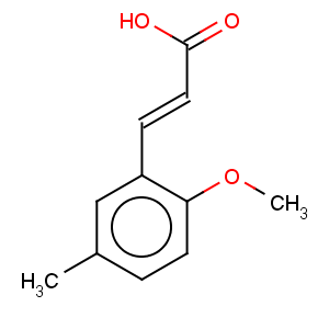 CAS No:103986-76-1 2-Propenoicacid, 3-(2-methoxy-5-methylphenyl)-