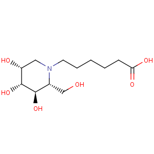 CAS No:104154-10-1 1-Piperidinehexanoicacid, 3,4,5-trihydroxy-2-(hydroxymethyl)-, [2R-(2a,3b,4a,5a)]- (9CI)