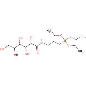 CAS No:104275-58-3 (2R,3S,4R,5R)-2,3,4,5,<br />6-pentahydroxy-N-(3-triethoxysilylpropyl)hexanamide