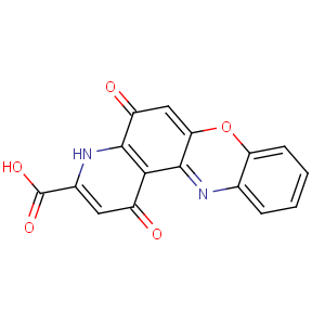 CAS No:1043-21-6 1,5-dioxo-4H-pyrido[3,2-a]phenoxazine-3-carboxylic acid