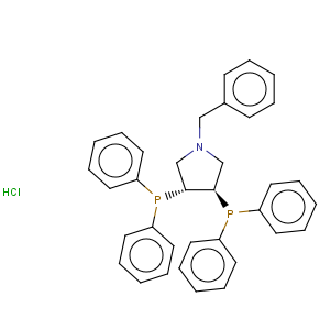 CAS No:104351-43-1 Pyrrolidine,3,4-bis(diphenylphosphino)-1-(phenylmethyl)-, hydrochloride (1:1), (3R,4R)-