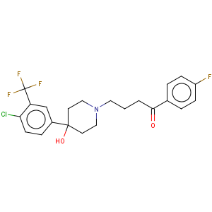 CAS No:10457-91-7 1-Butanone,4-[4-[4-chloro-3-(trifluoromethyl)phenyl]-4-hydroxy-1-piperidinyl]-1-(4-fluorophenyl)-