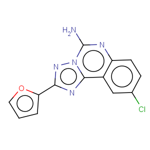 CAS No:104615-18-1 9-Chloro-2-(2-furanyl)-[1,2,4]triazolo[1,5-c]quinazolin-5-amine