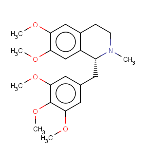 CAS No:104758-49-8 Isoquinoline,1,2,3,4-tetrahydro-6,7-dimethoxy-2-methyl-1-[(3,4,5-trimethoxyphenyl)methyl]-,(1R)-